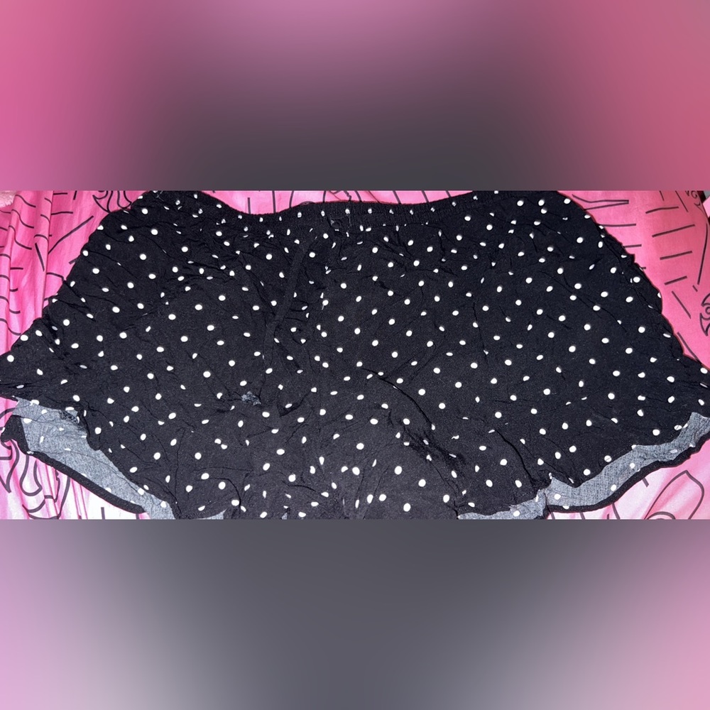 Black casual shorts